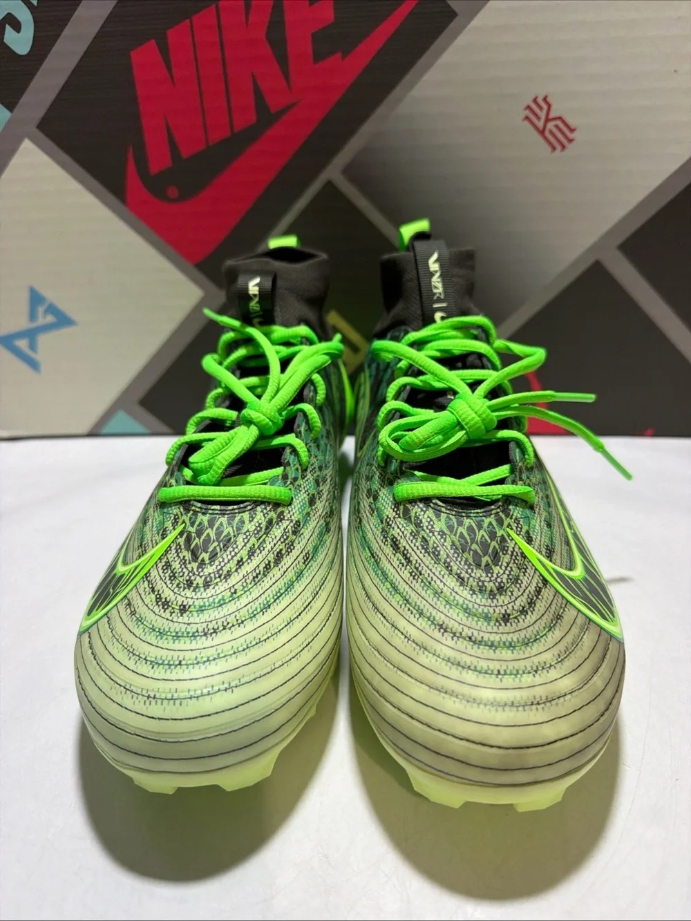 NIKE Vapor Pro 1 Football Cleats 'CeeDee Lamb' Green Silver IF0108-300 Size 10.5